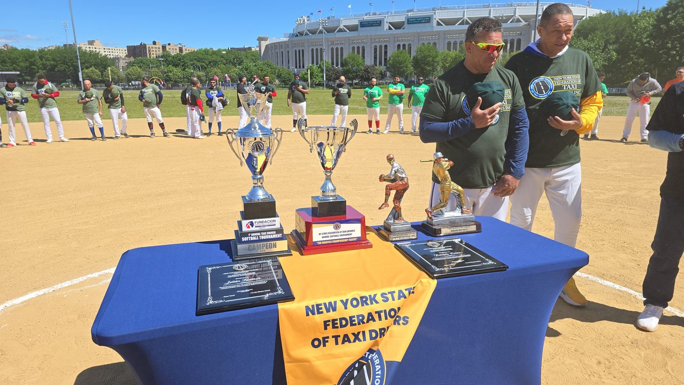 This year's hardware — Campeón, Fanatics Championship, and MVP trophies